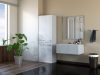 Thirassia 1K DD fürdőszoba szekrény, 60x174x30 cm, fényes fehér