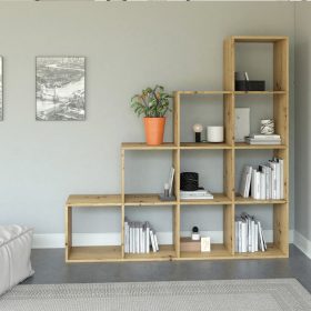 Shannan Step 4X4 polc, 153x153x30 cm, tölgy