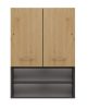 Riano MIX Pola mini DK felső fürdőszoba szekrény, 90x64x30 cm, antracit-tölgy