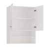 Thirassia Pola mini DK felső fürdőszoba szekrény, 90x64x30 cm, fényes fehér