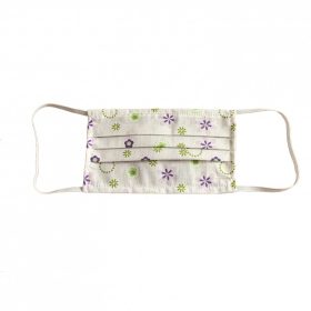   Mosható szövet maszk, nők számára, 5 db / csomag, világos-virágos