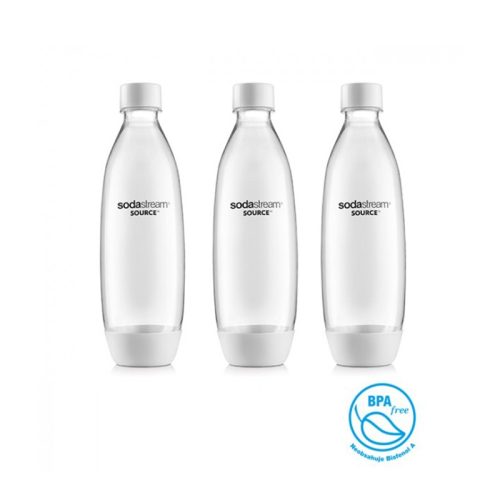 Sodastream BO TRIO PLAY 9 dl-es 3 darab nyomásálló műanyag palack - fehér