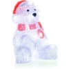 Retlux RXL 252 karácsonyi dekoráció, jegesmedve, akryl, 16 LED, hideg fehér