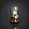Retlux RXL 318 karácsonyi dekoráció, világító havazógömb, szarvas, nagy, 3 LED, meleg fehér