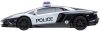 Lamborghini távirányítós rendőrautó, 1:24, fekete-fehér