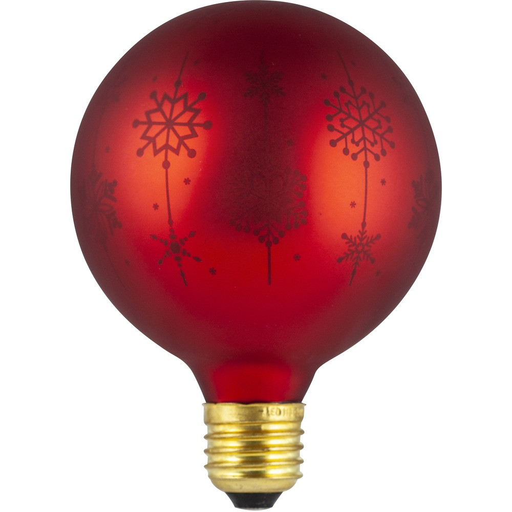 Retlux RXL 368 karácsonyi dekoráció, E27 motívumos LED izzó, piros - melegfehér megvilágítással, 3,5 W